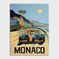 Retro F1 Formule 1 Raceauto Posters - Neon City Canvas Muurkunst