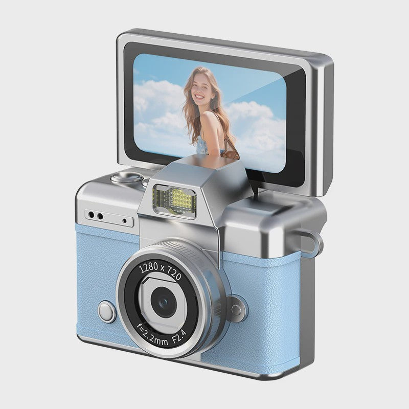 Ourlife Mini Retro Digitale Camera met 1.47 Inch Flip Screen & Sleutelhanger