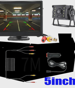Universele Achteruitrijcamera met HD Monitor voor Auto, Vrachtwagen, Bus - Nachtzicht & Waterdicht