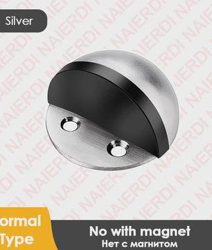 RVS Deurstopper met Sticker & Schroef - Zonder Boren, Magnetisch of Normaal