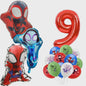 Superheld Folieballonnen Set: Spiderman, Batman, Iron Man & Captain America - Feestdecoratie