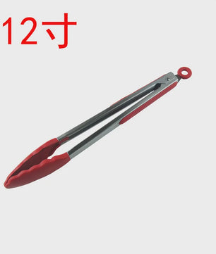 Set Keukentang 7, 9 & 12 Inch - RVS met Hittebestendige Siliconen Tips & Vergrendeling