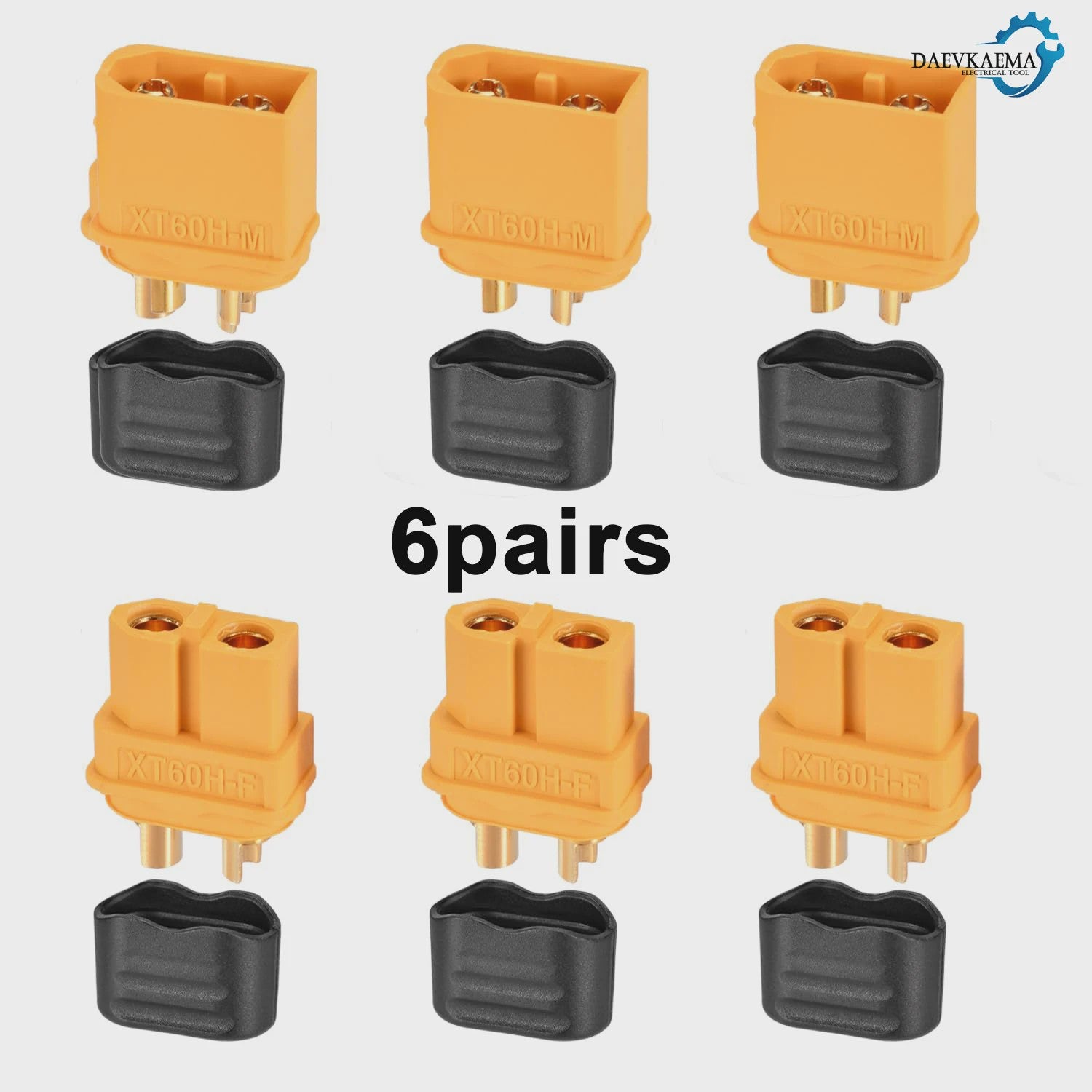 XT60H Connectoren Set (Male/Female) met Beschermhoes - 3-12 Paren