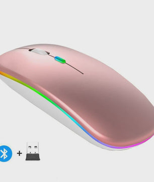 Draadloze Oplaadbare Muis: Bluetooth & 2.4GHz Dual Mode voor PC/Laptop