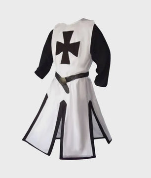 Middeleeuwse Kruisvaarder Tuniek met Riem - Renaissance & Cosplay Kostuum