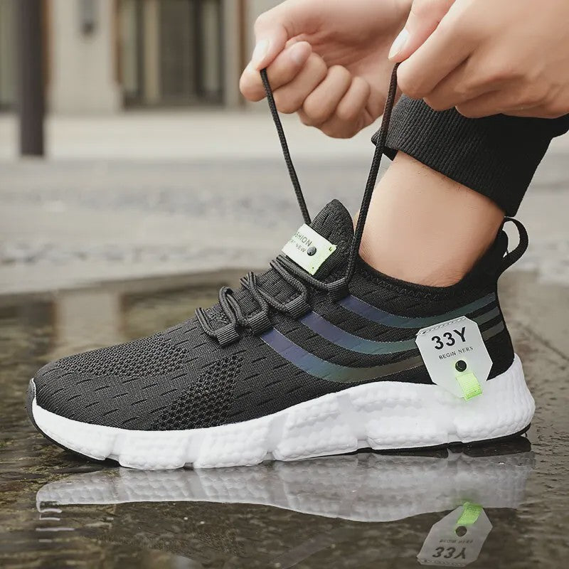 Herensneakers Ademend Lichtgewicht Mesh - Casual Sport & Hardloopschoenen