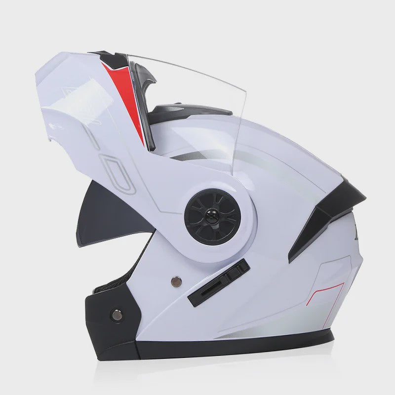 BLD Modulaire Flip-Up Motorhelm met Dubbele Lens - Veiligheid & Comfort voor Motocross