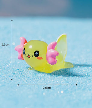 35x Schattige Axolotl Miniatuur Ornamenten - Perfect voor Aquarium & Sprookjes Tuin Decoratie