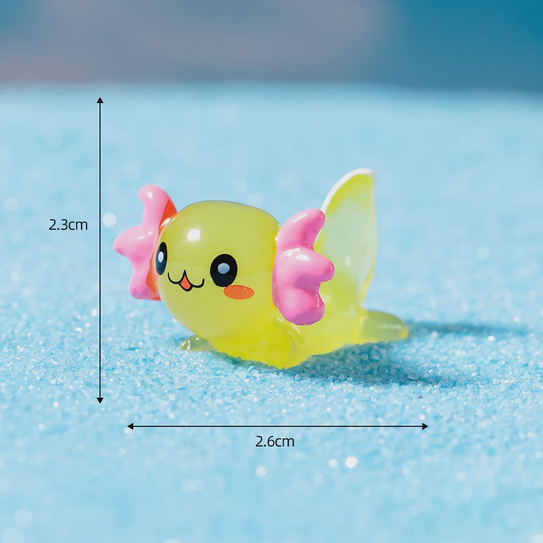 35x Schattige Axolotl Miniatuur Ornamenten - Perfect voor Aquarium & Sprookjes Tuin Decoratie