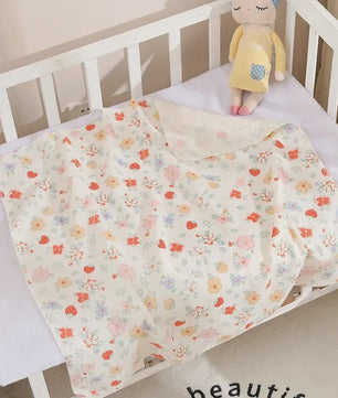Zachte Muslin Swaddle Deken voor Baby's - Katoen, 80x80cm, met schattige prints