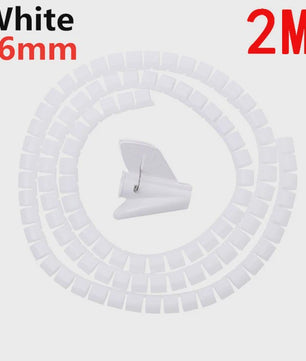 Flexibele Kabel Organizer Spiraal Beschermer - 2M/1M Lengte, 10mm/16mm Diameter