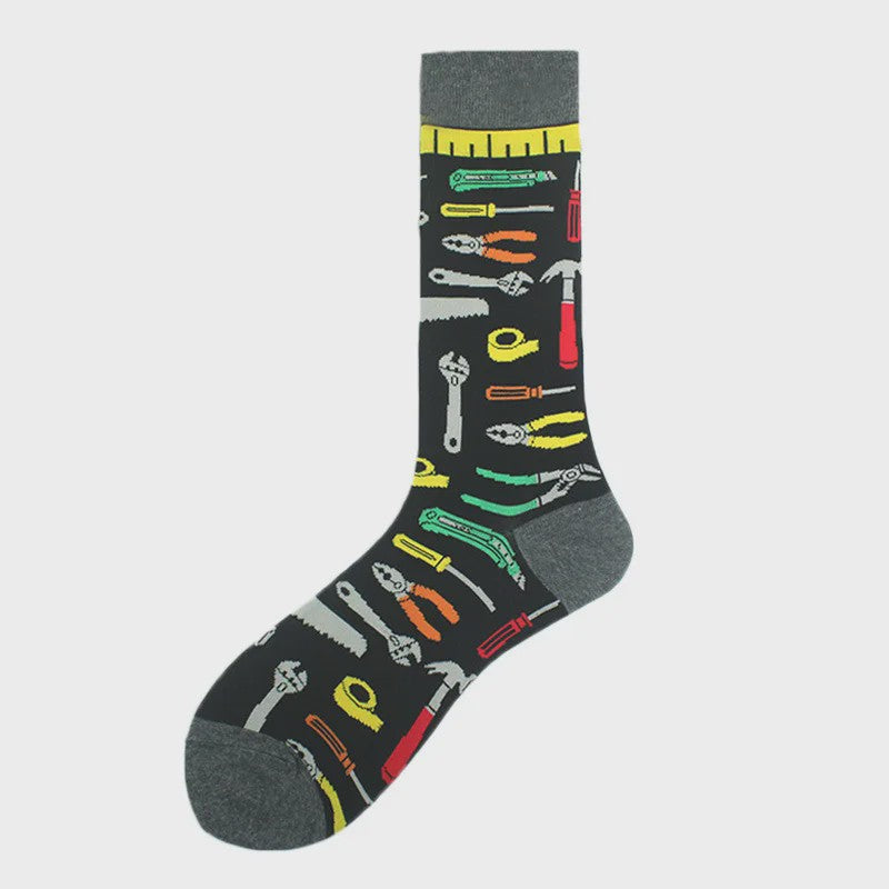 Unisex Happy Socks met Vrolijke Ontwerpen: Dinosaurus, Alien, Haai & Meer