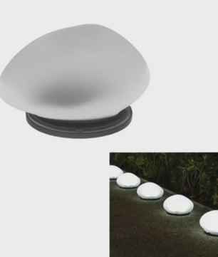 Solar Tuinlamp Steen - Decoratieve LED Verlichting voor Buiten
