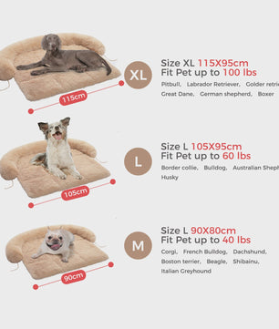Luxe Fluffy Hondenkussen - Extra Zacht & Wasbaar Hondensofa voor Winterse Warmte