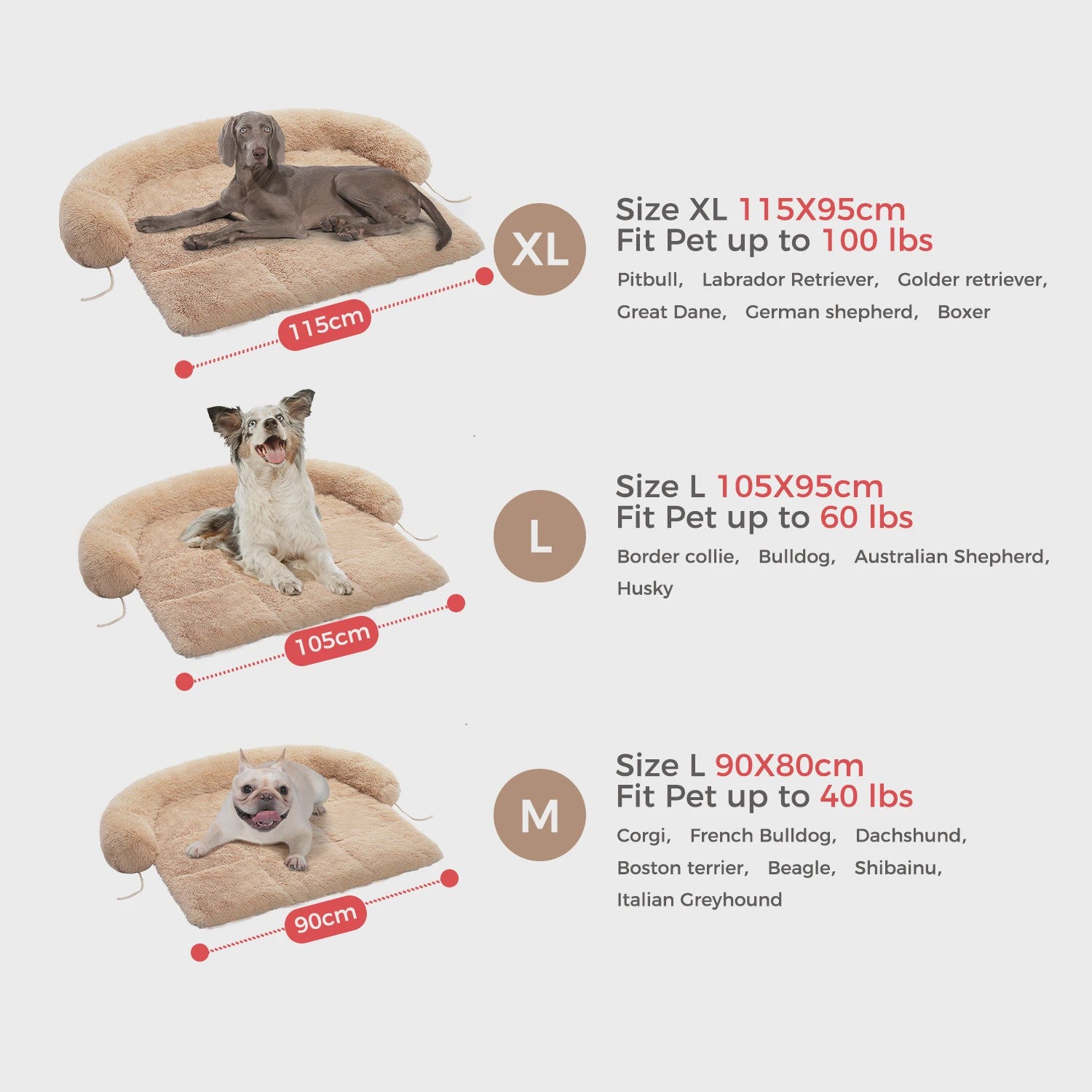Luxe Fluffy Hondenkussen - Extra Zacht & Wasbaar Hondensofa voor Winterse Warmte