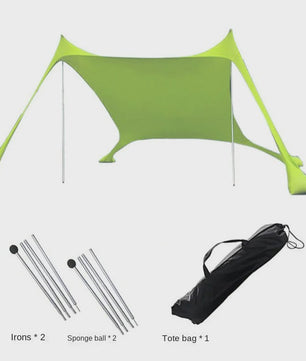 Pop-Up Strandtent met UV-bescherming UPF 50+ | Ultralichte Zonnescherm Luifel voor Camping en Picknicks