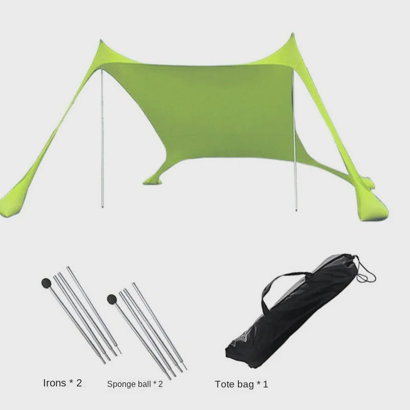 Pop-Up Strandtent met UV-bescherming UPF 50+ | Ultralichte Zonnescherm Luifel voor Camping en Picknicks