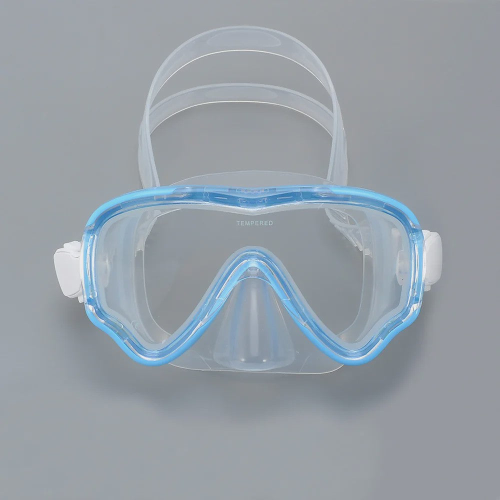 Kinder Snorkelmasker Duikmasker Anti-Condens Zwembril met Neusbedekking voor Snorkelen en Zwemtraining