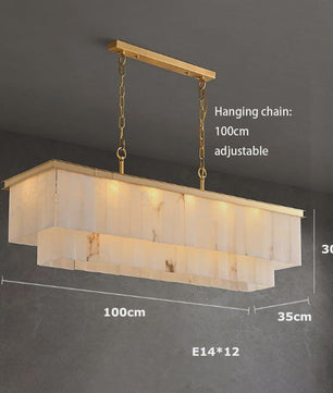 Luxe Marmer LED Kroonluchter Goud/Chroom - Dimbaar