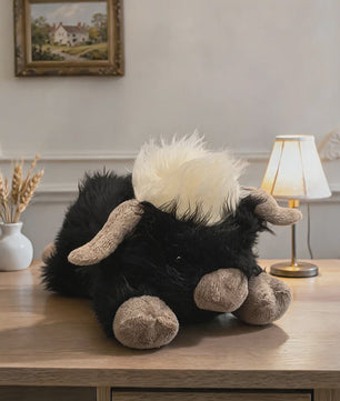 Schattige Highland Cattle Pluche Knuffel - Zacht & Fluffy Dier - Verkrijgbaar in 30/50cm - Zit of Lig Positie