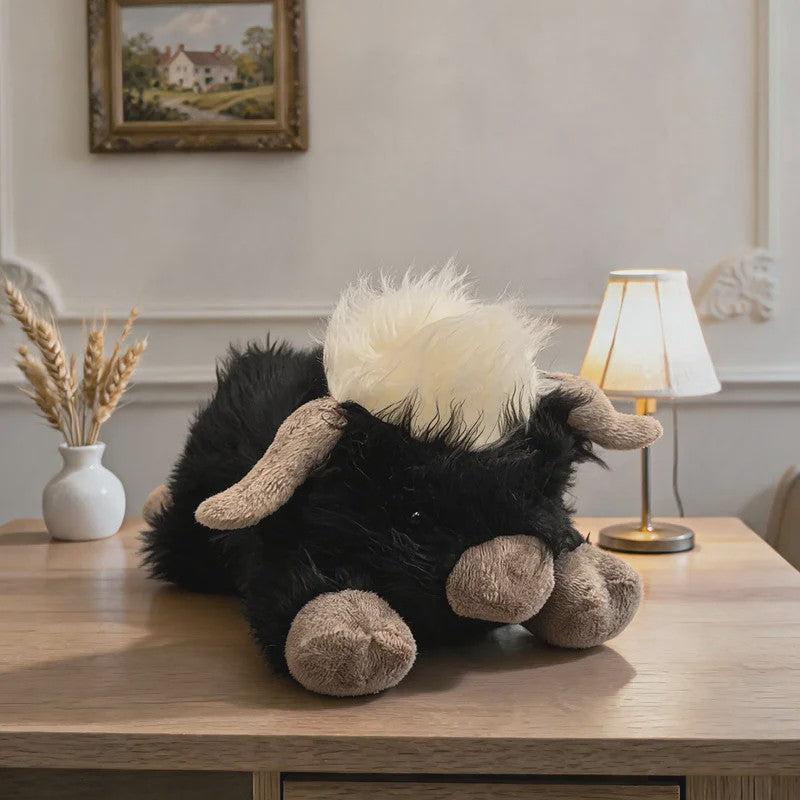 Schattige Highland Cattle Pluche Knuffel - Zacht & Fluffy Dier - Verkrijgbaar in 30/50cm - Zit of Lig Positie