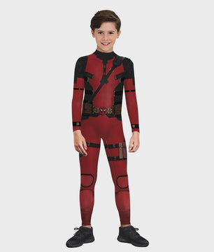 Deadpool & Wolverine Dual Cosplay Jumpsuit - Superhelden Outfit voor Kinderen & Volwassenen