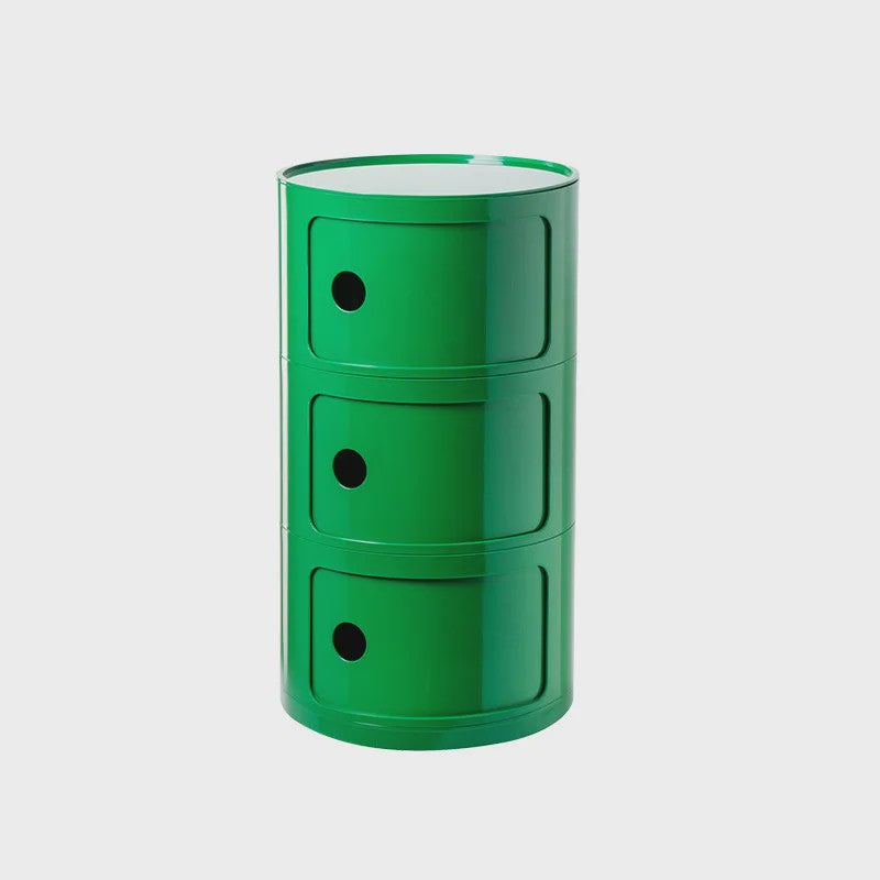 Moderne Ronde Nachtkastje - Minimalistisch Plastic Bijzetkastje