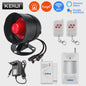 KERUI Slimme WiFi Sirene Alarm - 110dB Luide Luidspreker met Bewegings- en Deur/Raam Sensoren