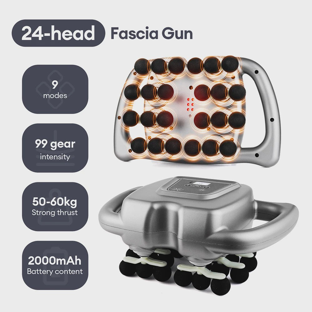 42-Kops Fascia Gun: Diepe Vibratiemassage voor Spierontspanning en Herstel