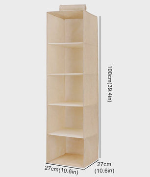 Hangende Garderobekast Organizer met Lades - Opvouwbare Kleding Opbergplanken