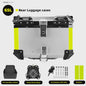 KEMIMOTO Universele Aluminium Motor Topkoffer 65L met Lederen Voering