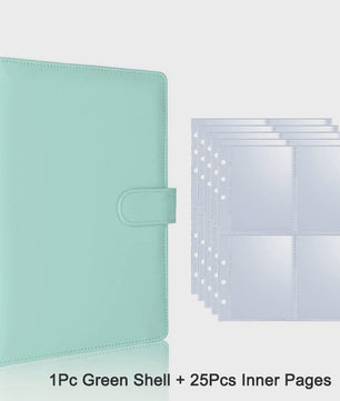 A5 Kpop Fotokaart Binder: Verzamelboek voor Idoolkaarten & Foto's - 25 Pagina's met 4 Vakjes