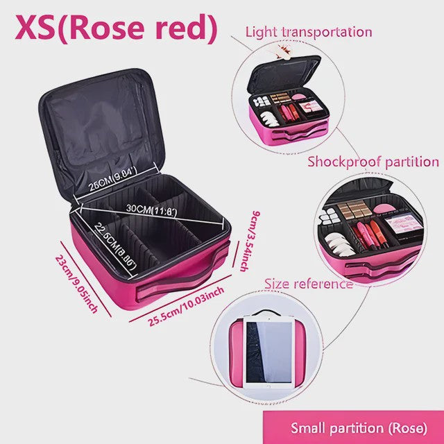 Professionele Make-up Koffer - Grote Capaciteit Reis Organizer voor Cosmetica & Beauty Tools