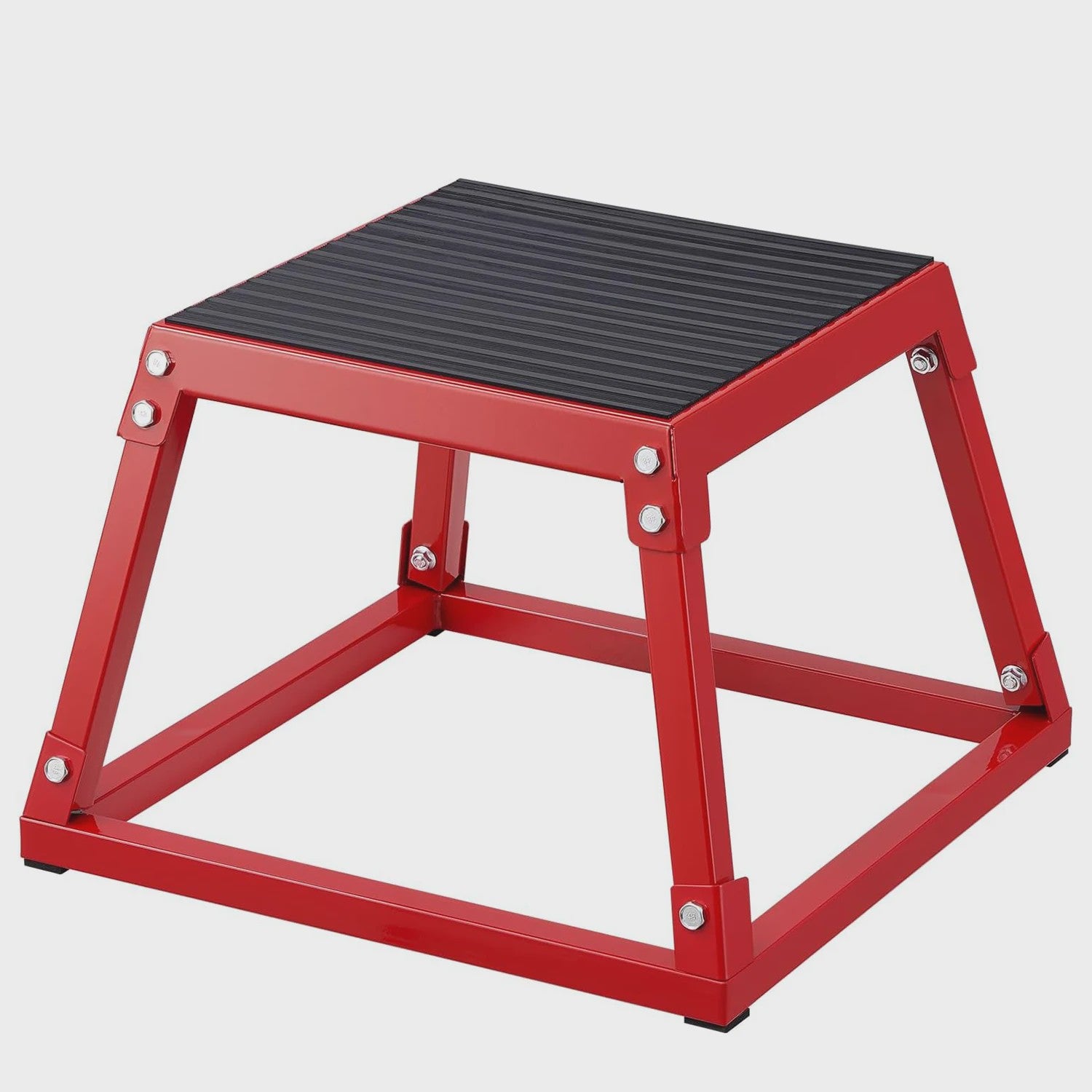Metalen Plyo Box Springbox - Antislip Top - 12, 18, 24, 30 Inch - Home Gym Training