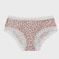 Dames Kant & Luipaardprint Thong Panties - Sexy, Ademend & Comfortabel Ondergoed