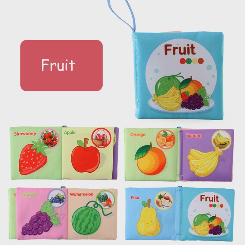 Zacht Stoffen Babyboek - Educatief & Interactief voor Baby's 0-12 Maanden