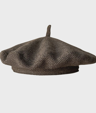 Stijlvolle Ruitjes Baret voor Dames - Retro Vliegende Schotel Hoed