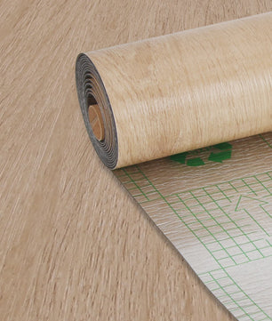 Oak Bruin Vinyl Wrap met Houtnerf Effect - Zelfklevend Behang voor Meubels & Muren (40x300cm)