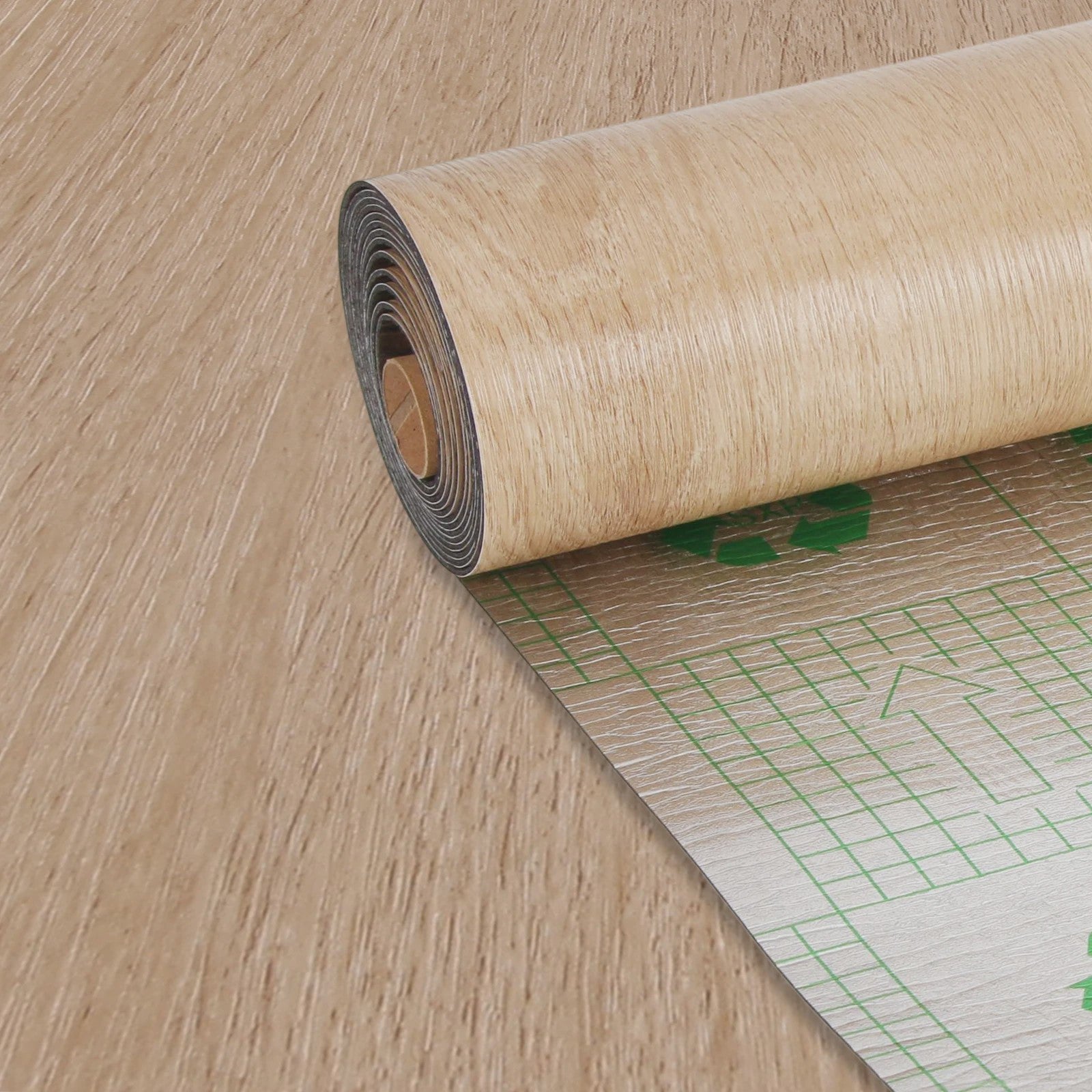 Oak Bruin Vinyl Wrap met Houtnerf Effect - Zelfklevend Behang voor Meubels & Muren (40x300cm)