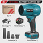 ONEVAN 3500W Krachtige Accu Bladblazer & Stofzuiger - 350M/S - Borstelloze Motor - Compatibel met Makita 18V