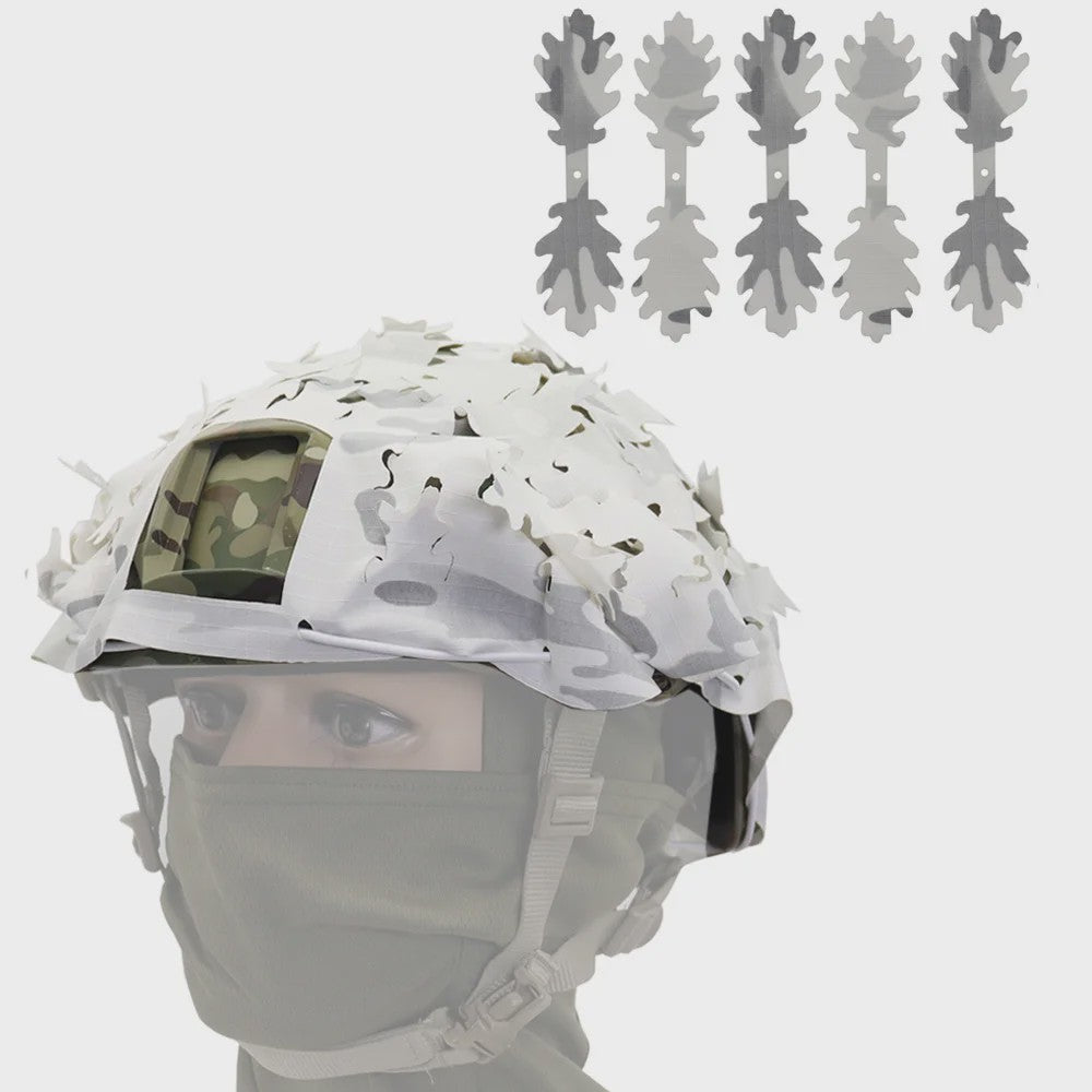 Tactische FAST Helm Cover met Laser Cutting 3D Camouflage - Jacht & Outdoor Accessoires