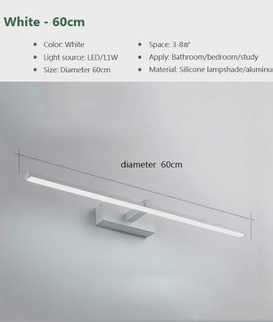 Moderne LED Wandlamp Badkamer - Stijlvol Aluminium met 3 Kleuren Licht