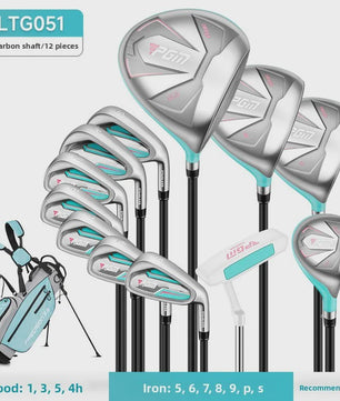PGM Dames Golfclubset LTG051 - Complete Beginnerset met Golftas (12 Clubs)