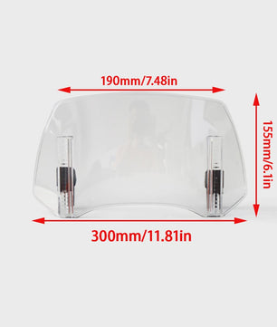 Universeel Verstelbaar Motorfiets Windscherm Verlengstuk - Clamp-On Spoiler Deflector
