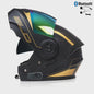 Modulaire Motorhelm Unisex met Dubbel Vizier & Bluetooth - DOT Gecertificeerd