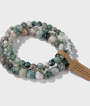 Set van 3 Natuurstenen Kralen Armbanden - Dames & Heren - 4, 6, 8 MM