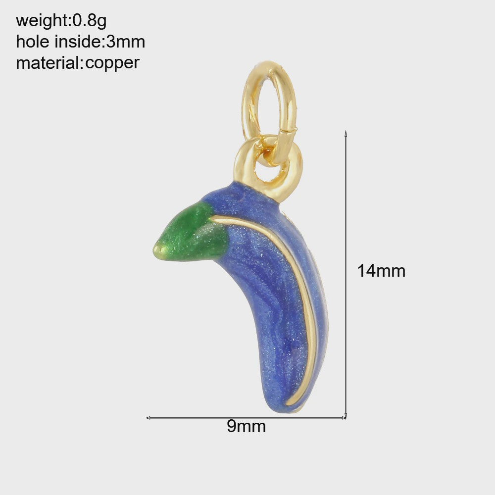 Gouden Bedeltjes Fruit & Drankjes met Zirkonia - Sieraden Maken