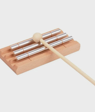 Houten Meditatie Klokkenspel - 1 t/m 7 Tonen, Aluminium Staven, Beuken Houten Basis