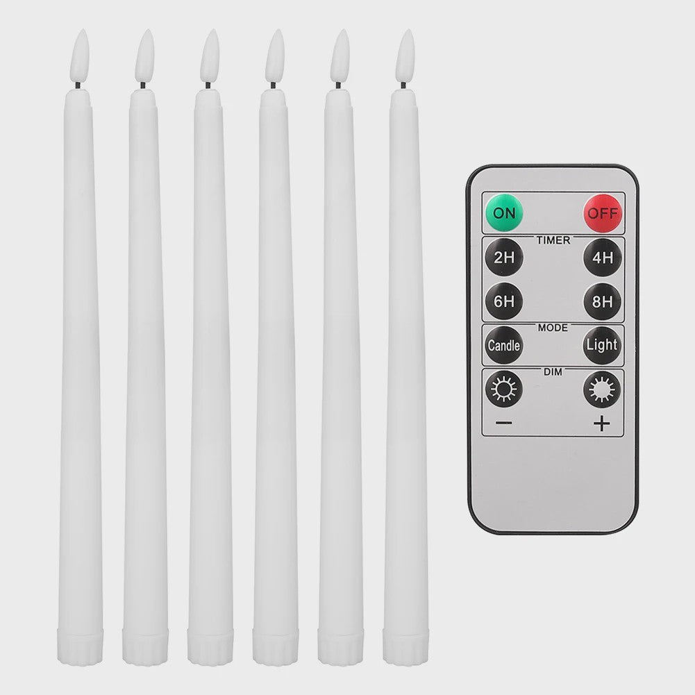 LED Flakkerende Taper Kaarsen 11 inch met Afstandsbediening - Sfeervol en Veilig