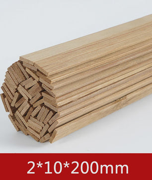 Bamboe Houten Stokjes - DIY Bouwmodel Materiaal voor Ambachten, Meubels en Lantaarns